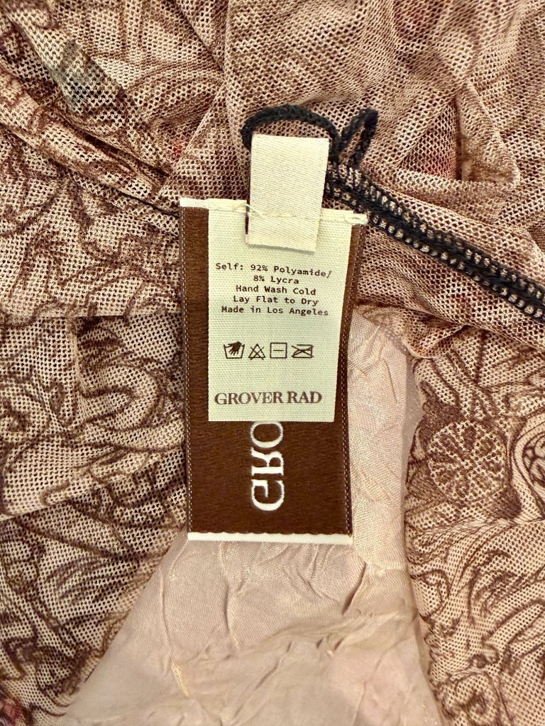 Grover Rad "Tattoo Mania" Design Mesh Top - Size Xs — image 2 of 5
